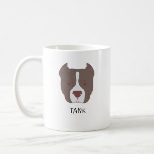 Custom American Bully Dog Gift Personalised Name Coffee Mug