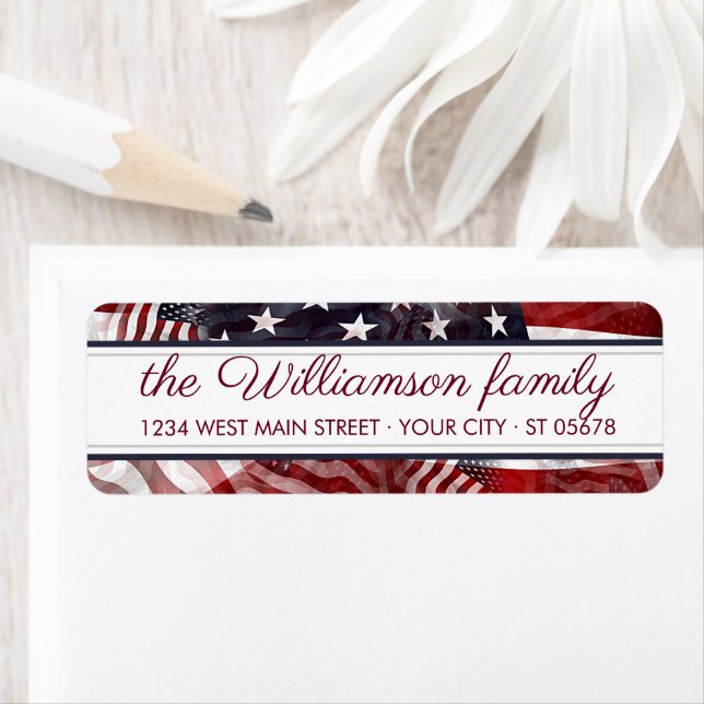 Custom American Flag Red White Blue Stripes Stars (Insitu)