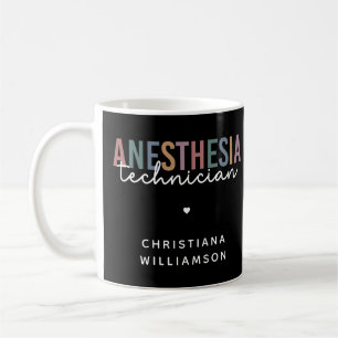 Custom Anaesthesia Technician Retro Anaesthetic Te Coffee Mug