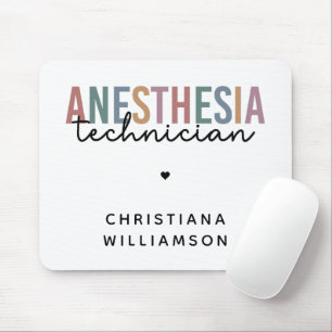 Custom Anaesthesia Technician Retro Anaesthetic Te Mouse Mat