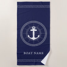 Custom Anchor Nautical blue white