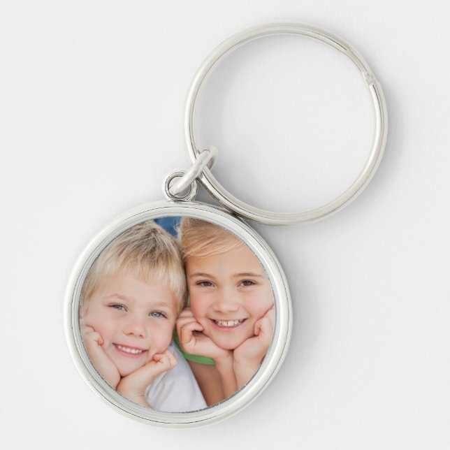 Custom and Personalised Add Your Own Photo Key Ring (Front)