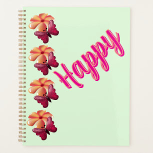 Custom and personalised Butterfly and Flower Planner