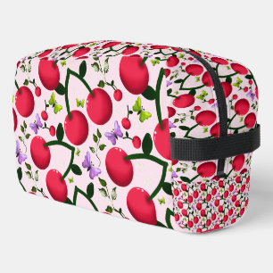 Custom and personalised cherry butterfly gift dopp kit
