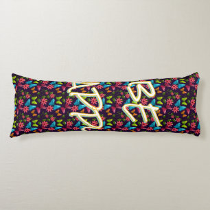 Custom and personalised Colourful Butterfly Body Cushion