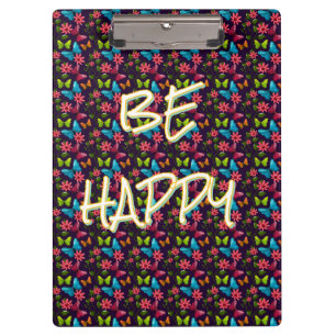 Custom and personalised Colourful Butterfly Clipboard