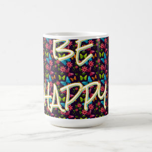 Custom and personalised Colourful Butterfly Coffee Mug
