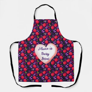 Custom and personalised Cute Cherry Butterfly  Apron