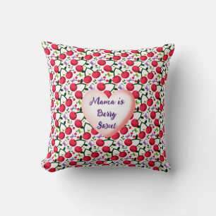 Custom and personalised Cute Cherry Butterfly Cushion