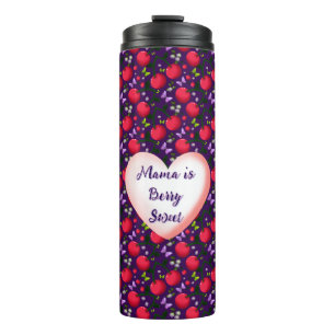 Custom and personalised Cute Cherry Butterfly  Thermal Tumbler