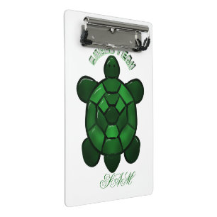 Custom and personalised Cute Turtle  Mini Clipboard