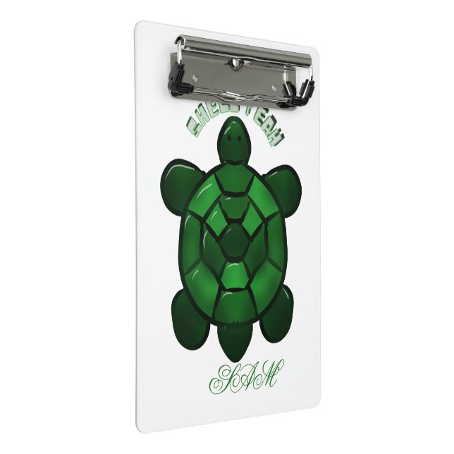 Custom and personalised Cute Turtle  Mini Clipboard (Angled)