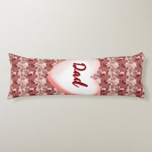 Custom and personalised floral gift for Father Body Cushion