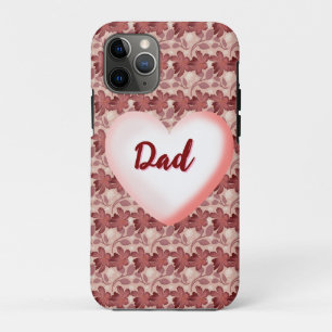 Custom and personalised floral gift for Father iPhone 11 Pro Case