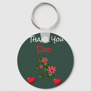 Custom and personalised floral gift key ring
