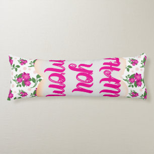 Custom and personalised floral pattern  body cushion