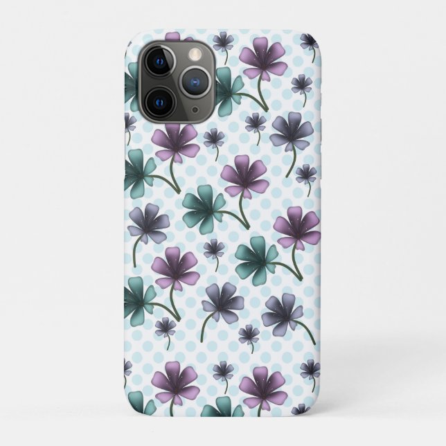 Custom and personalised floral pattern  Case-Mate iPhone case (Back)