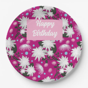Custom and personalised Happy Birthday greetings  Paper Plate