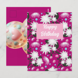 Custom and personalised Happy Birthday greetings Postcard
