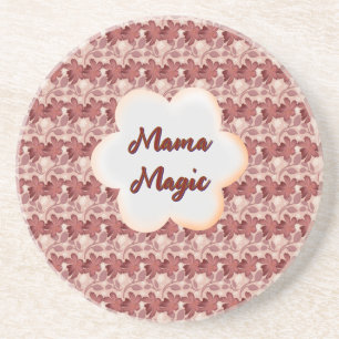 Custom and personalised mother's day floral gift coaster