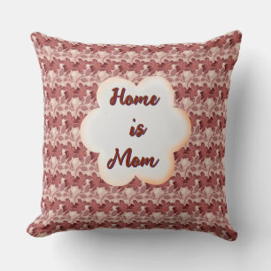 Custom and personalised mother's day floral gift cushion