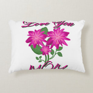 Custom and Personalised Mother's Day Floral gift Decorative Cushion