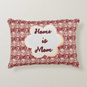 Custom and personalised mother's day floral gift decorative cushion