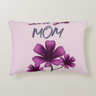 Custom and personalised mother's day floral gift decorative cushion