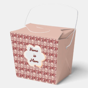 Custom and personalised mother's day floral gift  favour box