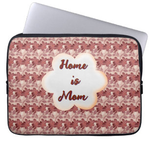 Custom and personalised mother's day floral gift  laptop sleeve