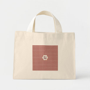 Custom and personalised mother's day floral gift mini tote bag