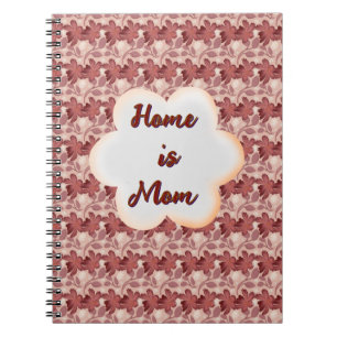 Custom and personalised mother's day floral gift  notebook