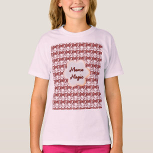 Custom and personalised mother's day floral gift T-Shirt