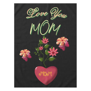 Custom and Personalised Mother's Day Floral gift Tablecloth