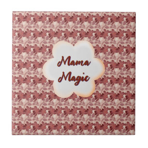 Custom and personalised mother's day floral gift tile