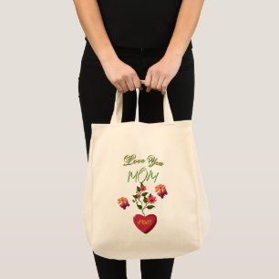 Custom and Personalised Mother's Day Floral gift  Tote Bag