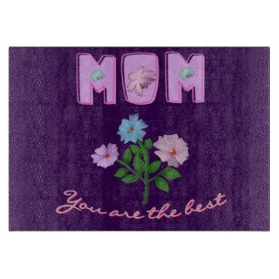Custom and personalised mother's day gift cutting board