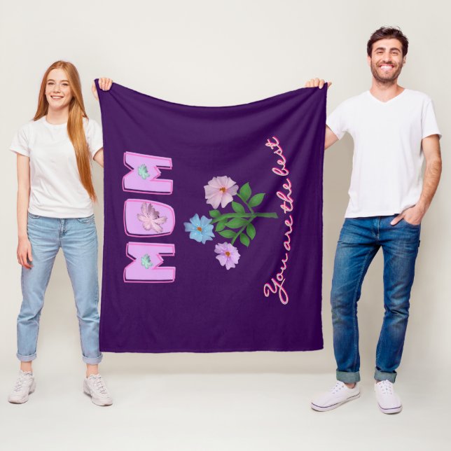 Custom and personalised mother's day gift  fleece blanket (In Situ)