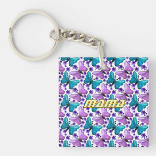 Custom and personalised mother's day gift  key ring