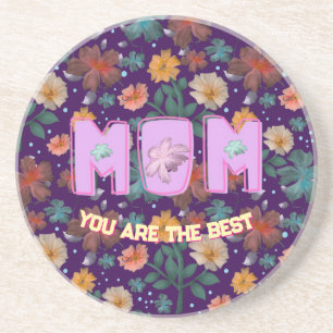 Custom and personalised mother's day gift lumbar coaster