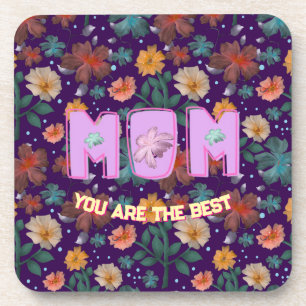 Custom and personalised mother's day gift lumbar coaster