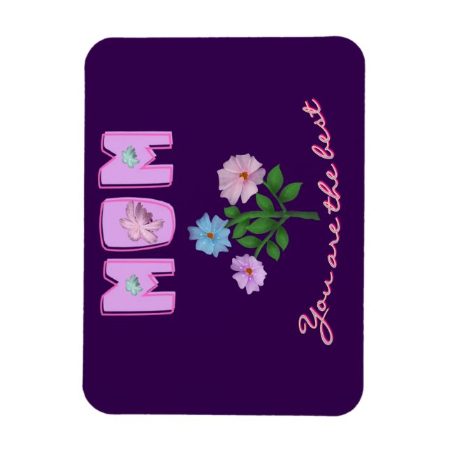 Custom and personalised mother's day gift  magnet (Vertical)