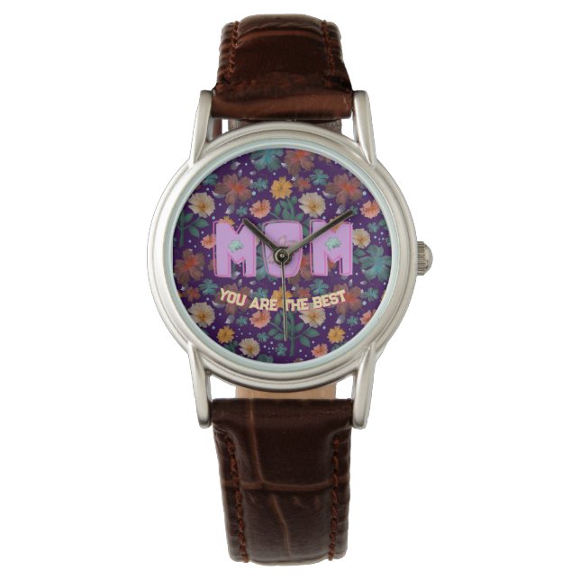 Custom and personalised mother's day gift   watch (Front)