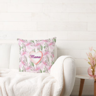 Custom and Personalised  watercolor floral gift  Cushion