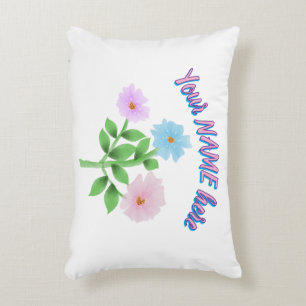 Custom and personalised watercolor floral gift decorative cushion