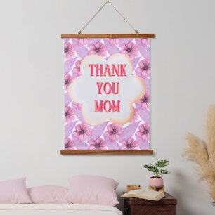 Custom and Personalised watercolor floral pattern Hanging Tapestry