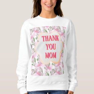 Custom and Personalised watercolor floral pattern Sweatshirt