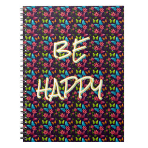 Custom and personalized Colorful Butterfly  Notebook