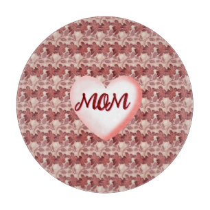 Custom and personalized floral gift for Mom Cutting Board