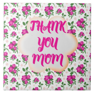 Custom and personalized floral pattern  tile